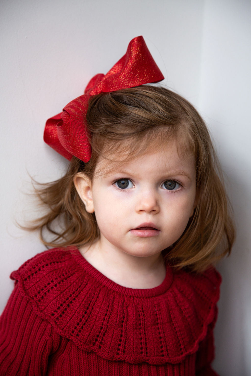XX Large Sparkly Hair Bow - Gold