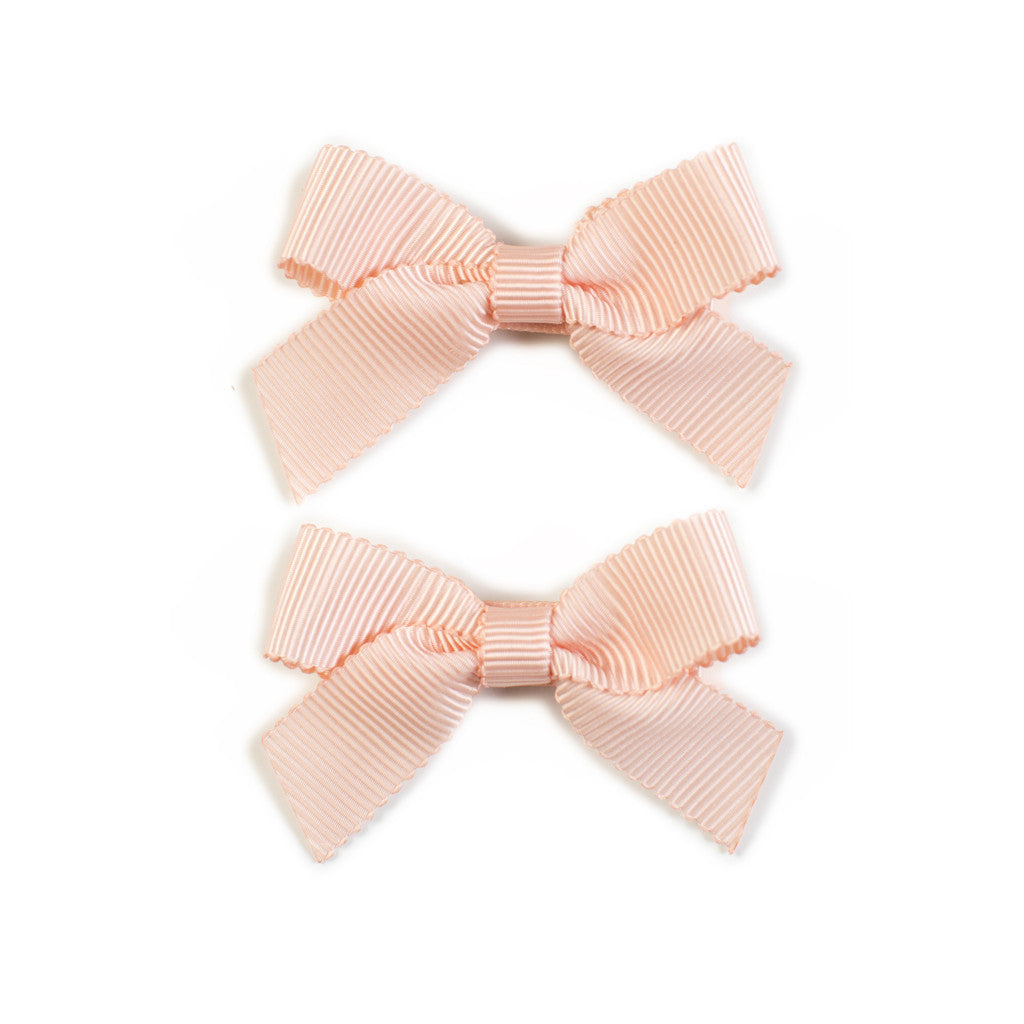Lauren Bow Peach Pair - CLEARANCE