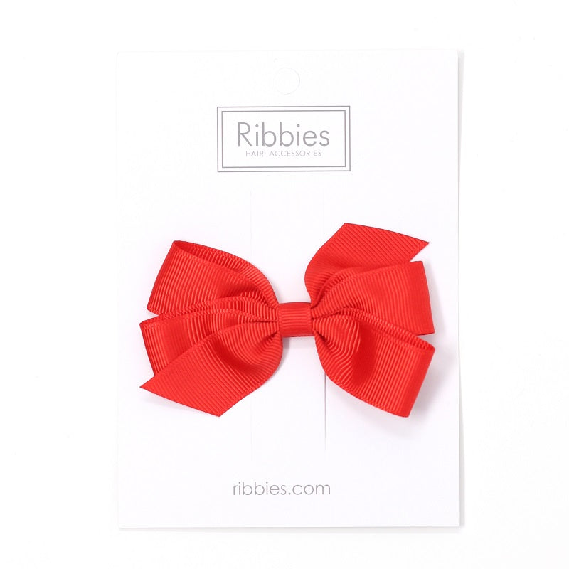 Medium Bow Hair Clip - Red