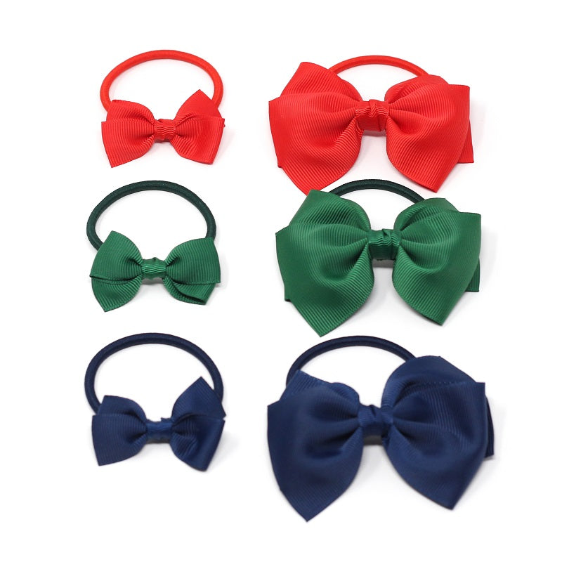 Small Bow Elastic - Burgundy