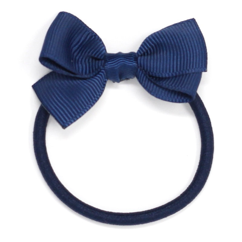 Small Bow Elastic - Navy Blue