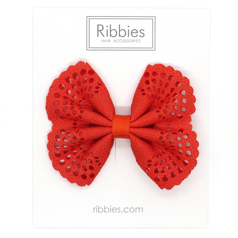 Eyelet Bow Orange