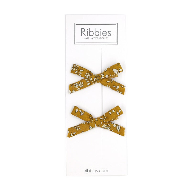 Liberty of London Schoolgirl Bows - Capel Mustard