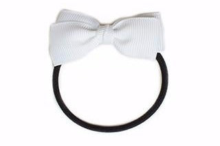 Small Bow Elastic - White on White elastic