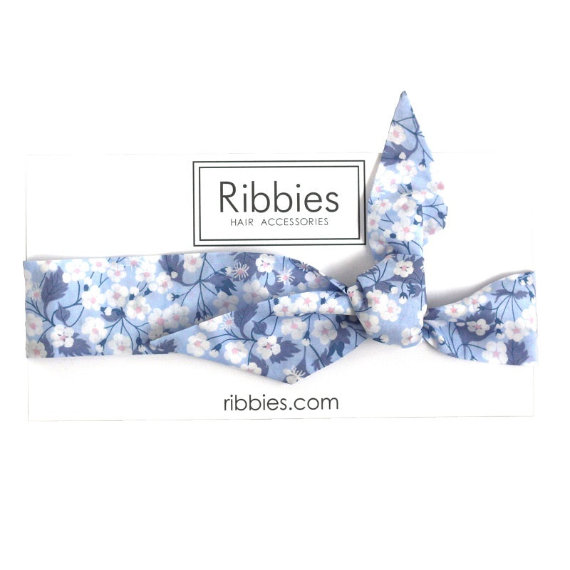 Mitsi Blue Liberty of London Bow headband