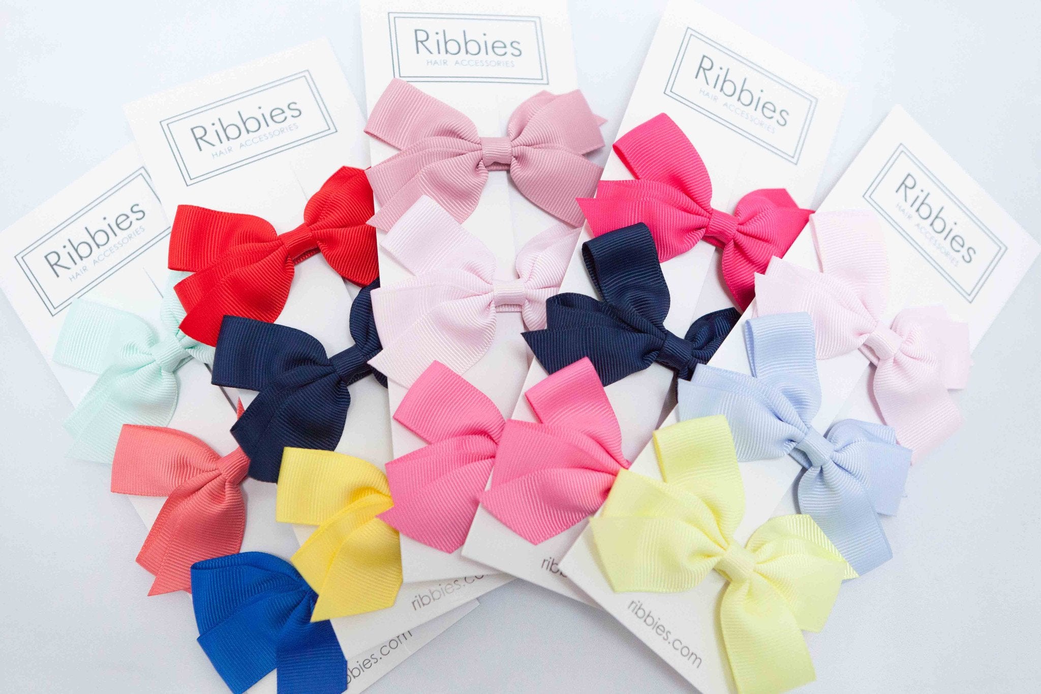 Set of 3 Medium Bows - Pink