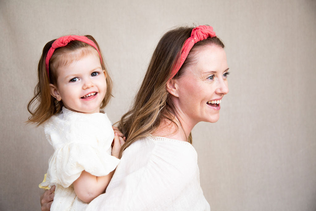 Knot Headband - Double Gauze - Navy
