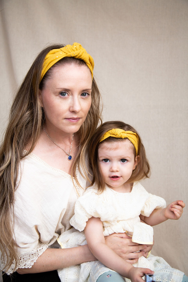 Knot Headband - Double Gauze - Navy
