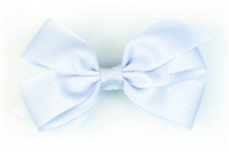 Barrette anti glisse fille à noeud bleu pastel