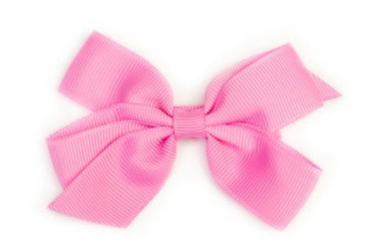 Barrette anti glisse fille à noeud rose