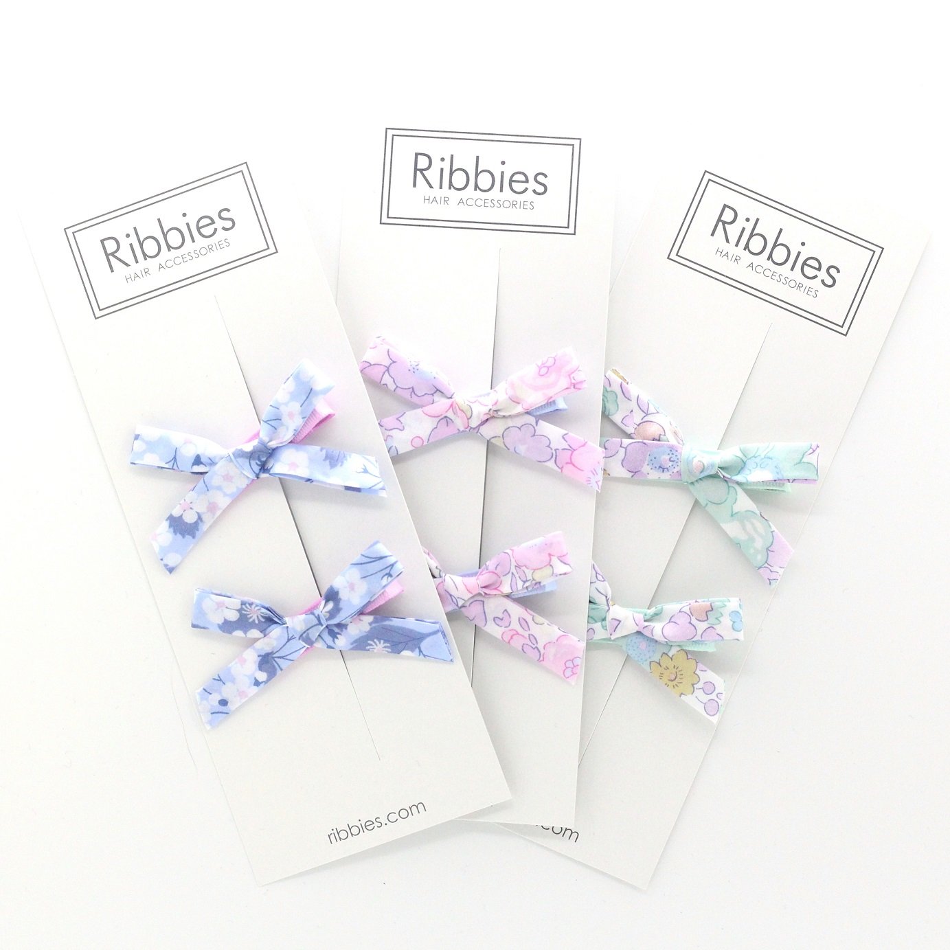 Liberty of London Schoolgirl Bows - Mauvey Blue