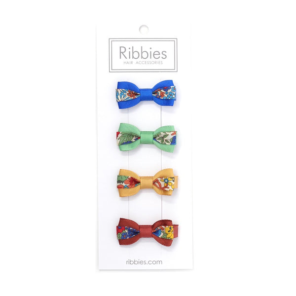Set of 4 Liberty Bows - Margaret Annie - Rust