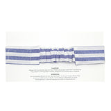 Bow Headband - Stripes - Blue & White