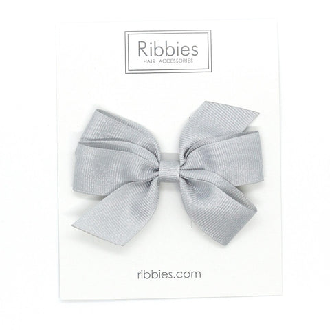 Medium Bow - Sparkly Silver