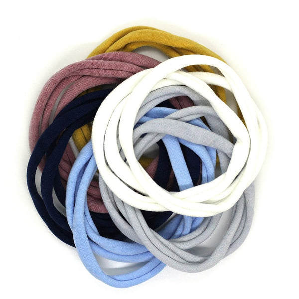 Set of 3 Nylon Headbands - Pastel