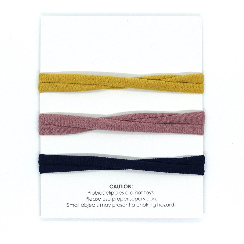 Set of 3 Nylon Headbands - Neutral