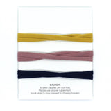 Set of 3 Nylon Headbands - Neutral