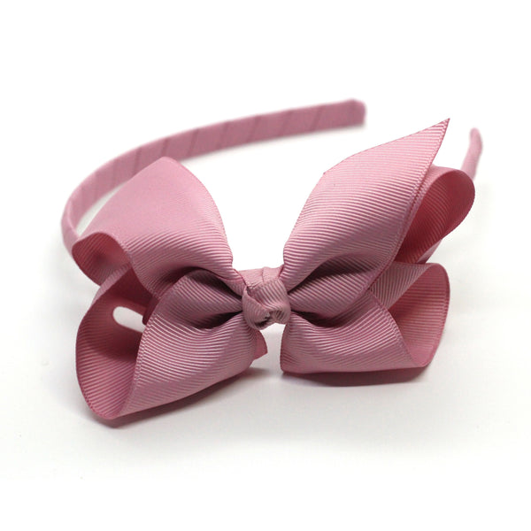Bow Headband Quartz Pink