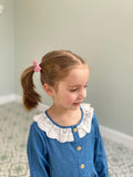 Small Bow Elastic - Rosy Mauve