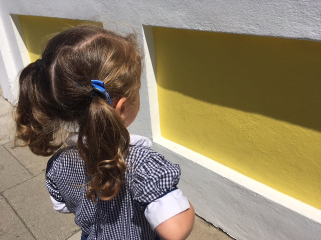 Small Bow Elastic - Navy Blue