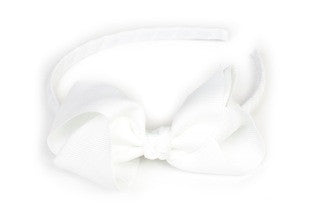 Bow Headband White