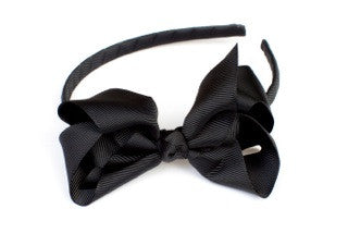 Bow Headband Black
