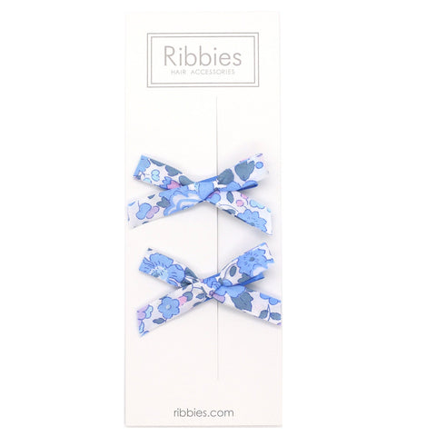 Liberty of London Schoolgirl Bows - Betsy Blue