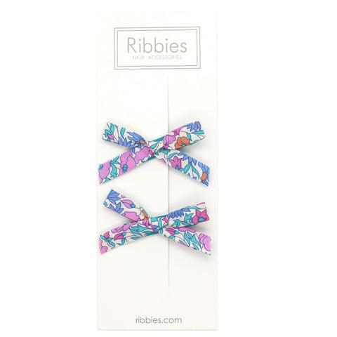 Liberty of London Schoolgirl Bows - Poppy & Daisy Bright