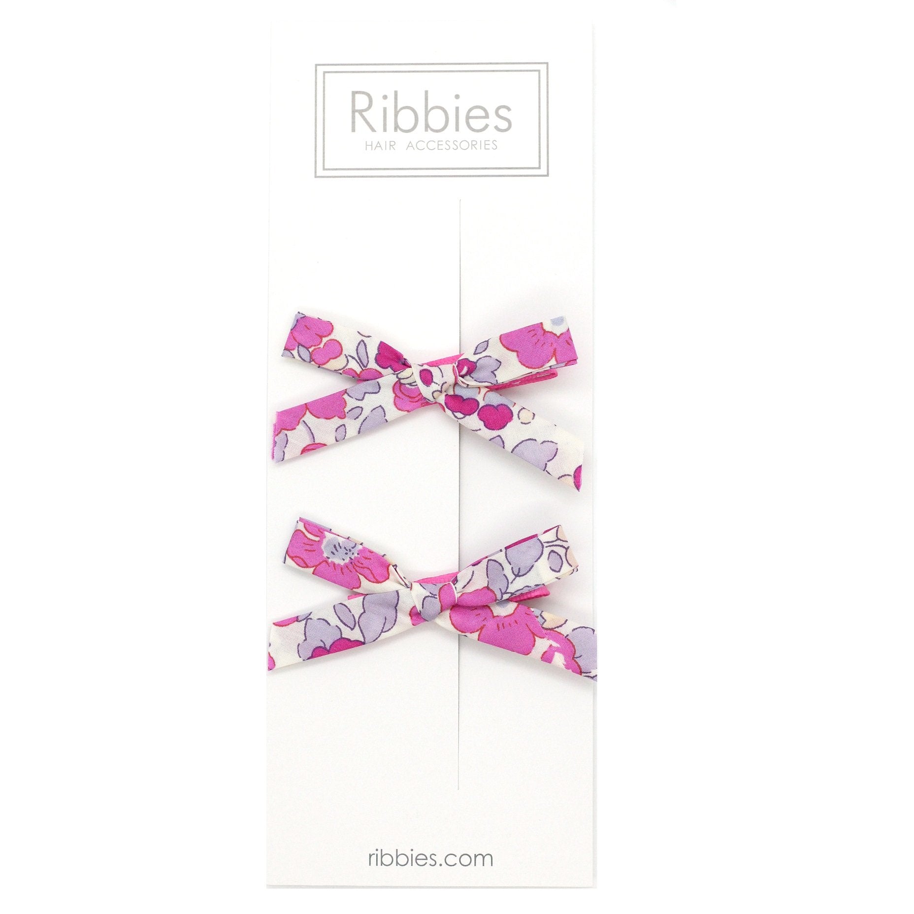Liberty of London Schoolgirl Bows - Betsy Hot Pink - CLEARANCE