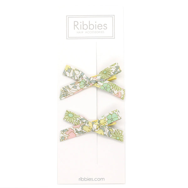 Liberty of London Schoolgirl Bows - Poppy & Daisy Pastel