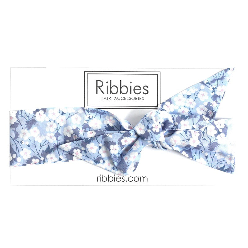 Mitsi Blue Liberty of London Bow headband