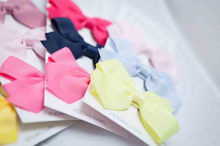Set of 3 Medium Bows - Pastel
