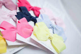 Set of 3 Medium Bows - Pink & Navy