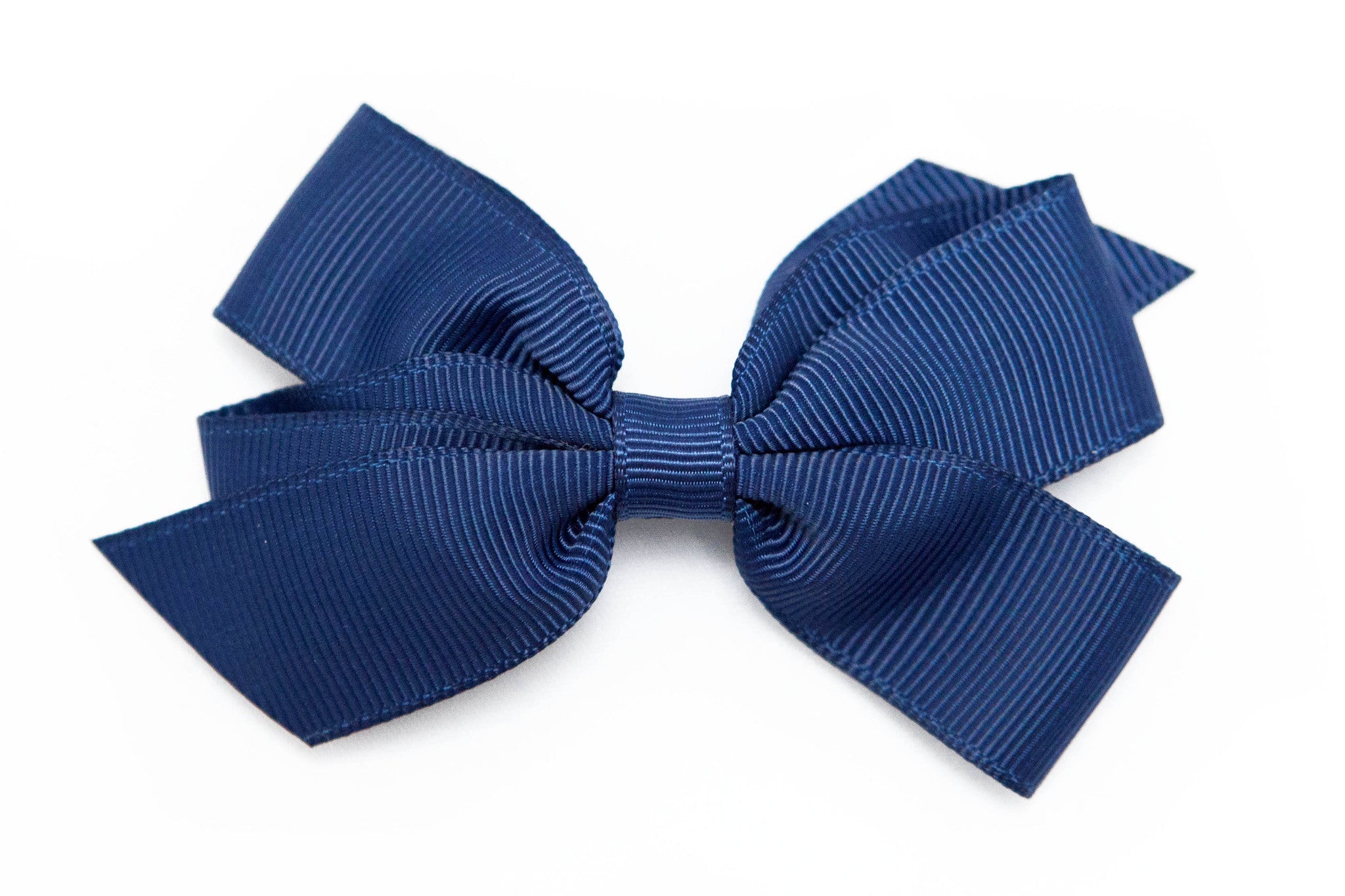 Medium Bow Hair Clip - Navy Blue