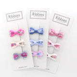 Set of 3 Liberty Bows - Mitsi Pink