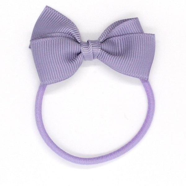 Small Bow Elastic - Pale Grey Blue