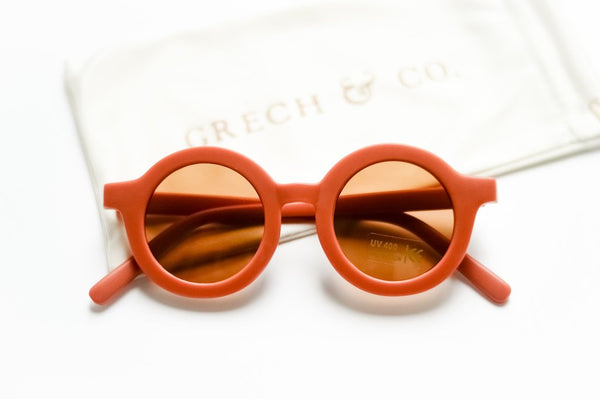 Sustainable Kids Sunglasses - Rust