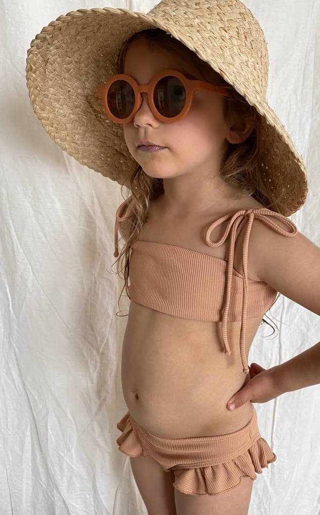 Sustainable Kids Sunglasses - Rust