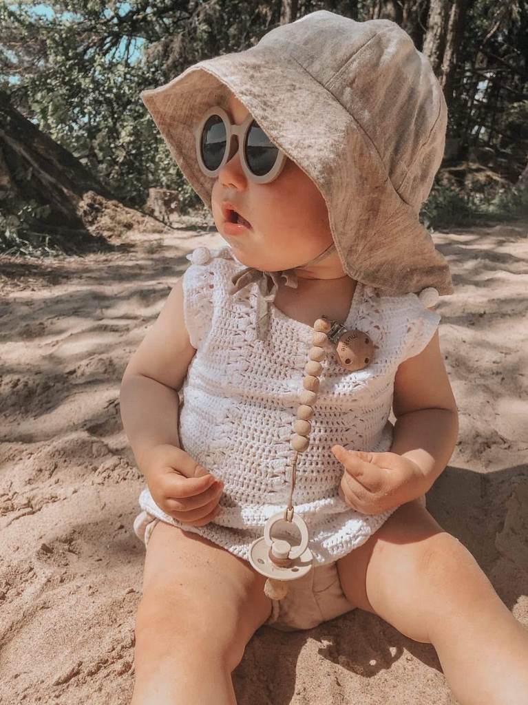 Sustainable Kids Sunglasses - Stone