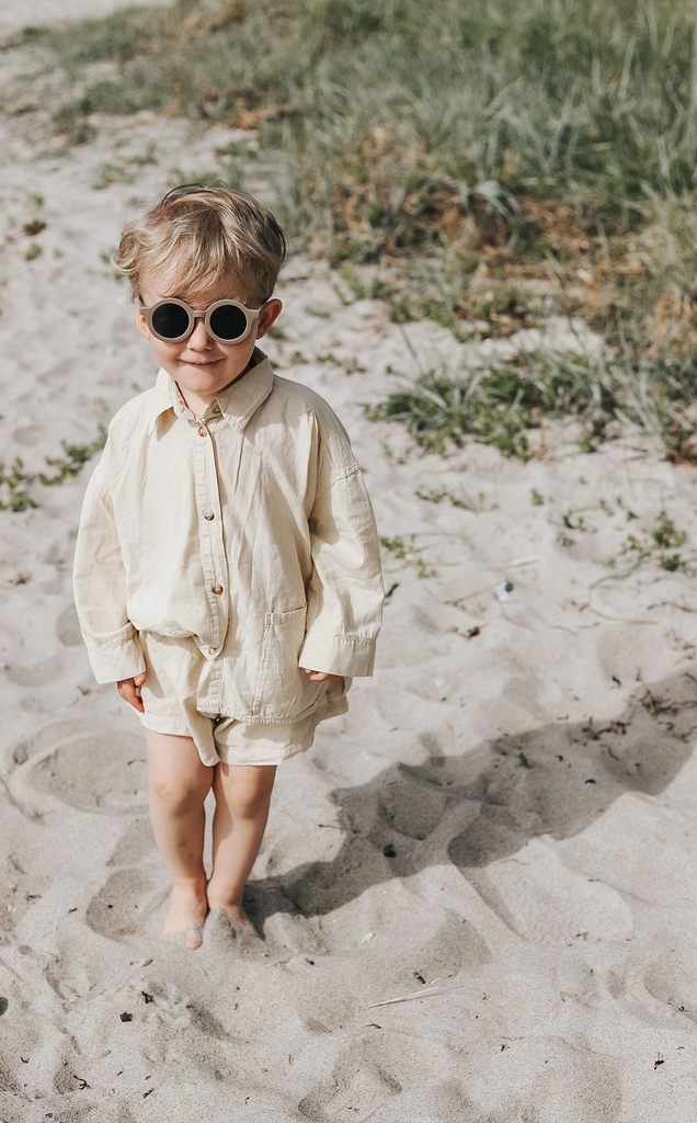 Sustainable Kids Sunglasses - Stone