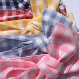 Gingham Fabric Headwrap - Pastel Pink