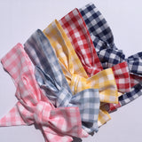 Gingham Fabric Headwrap - Pastel Pink